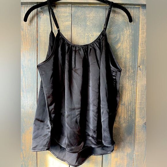 NWT Rachel‎ Zoe Black Satin Tank Top - Picture 5 of 5